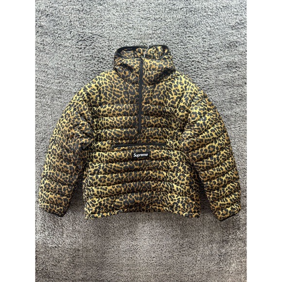 supreme micro down NWD Supreme Micro Down Half Zip Hooded Puffer